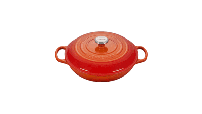 Le Creuset Signature Braiser, 3.5 qt., Flame - Enameled Cast Iron