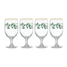 Lenox 849606 Holiday 4-Piece Iced Beverage Glass Set