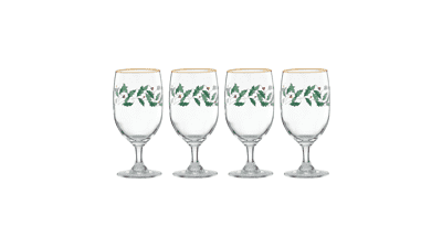 Lenox 849606 Holiday 4-Piece Iced Beverage Glass Set