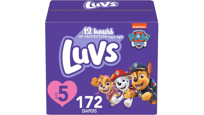 Luvs Diapers Size 5 172 Count Paw Patrol Disposable Baby Diapers