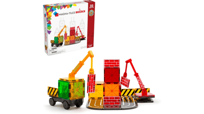 MAGNA-TILES Builder 32-Piece Magnetic Construction Set