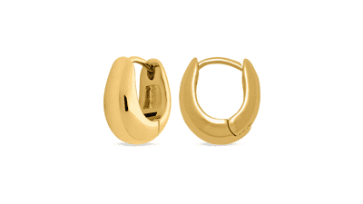 MILLA 14k Gold or Sterling Silver Huggie Earrings for Women - Multipack & Individuals - Trendy Y2K Preppy Lightweight & Hypoallergenic