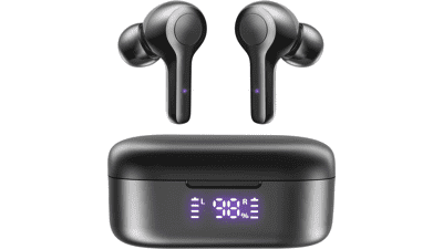 MOZOTER Bluetooth 5.3 Wireless Earbuds with Noise Cancelling