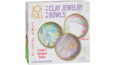 Make Your Own Clay Jewelry Bowls Arts and Crafts Kit for Girls Kids Ages 8-12