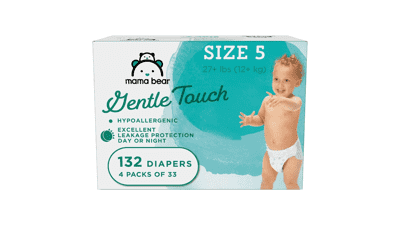 Mama Bear Gentle Touch Diapers Size 5 132 Count