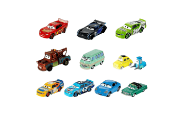 Mattel Disney Pixar Cars Die-Cast Mini Racers 10-Pack Vehicles
