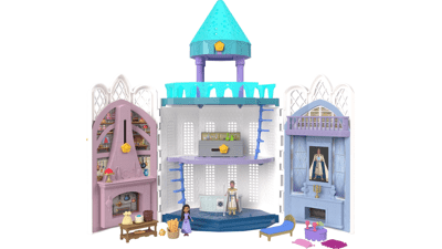 Mattel Disney Wish Rosas Castle Dollhouse Playset with Mini Dolls and Accessories