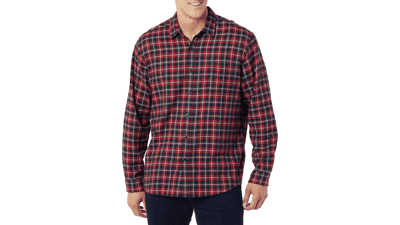 Men's Long-Sleeve Flannel Shirt - Amazon Essentials (Big & Tall)