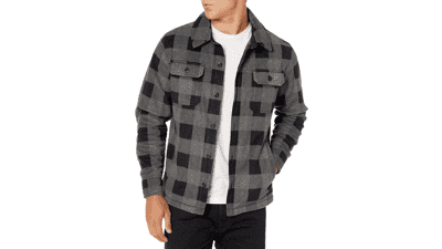 Men's Long-Sleeve Polar Fleece Shirt Jacket