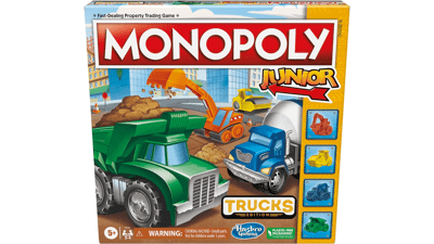 Monopoly Junior: Trucks Edition Board Game for Kids Ages 5+