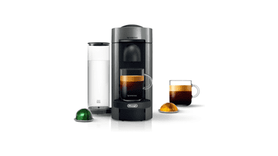 Nespresso VertuoPlus Coffee and Espresso Machine, Grey