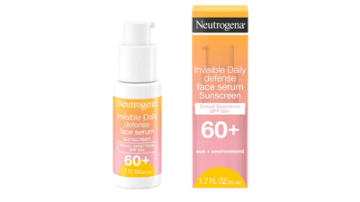 Neutrogena Invisible Daily Defense Face Serum SPF 60+ for Even Skin Tone, Oil-Free, Non-Greasy, 1.7 fl. Oz