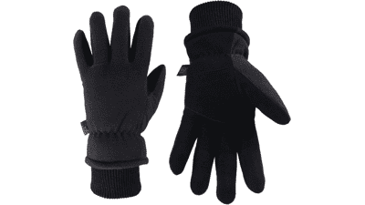 OZERO -30°F Cold Proof Deerskin Suede Leather Insulated Thermal Glove