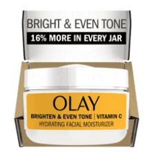 Olay Bright & Even Vitamin C Face Moisturizer, Lightweight Brightening Cream, 2 oz