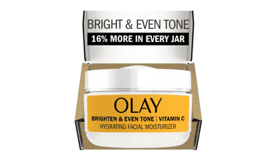 Olay Bright & Even Vitamin C Face Moisturizer, Lightweight Brightening Cream, 2 oz