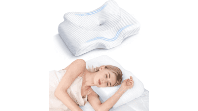 Osteo Cervical Pillow for Neck Pain Relief, Memory Foam with Cooling Case