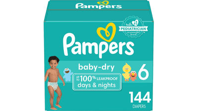 Pampers Baby Dry Diapers Size 6 144 Count