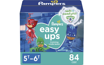 Pampers Easy Ups Boys & Girls Potty Training Pants - Size 5T-6T, 84 Count