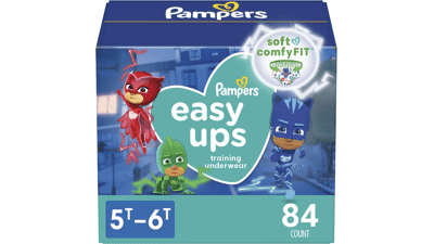 Pampers Easy Ups Boys & Girls Potty Training Pants - Size 5T-6T, 84 Count