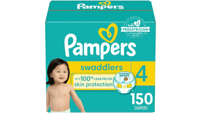 Pampers Swaddlers Diapers Size 4 150 Count Ultra Soft Disposable Baby Diapers