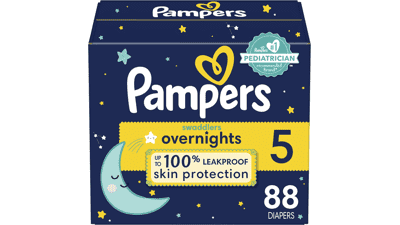 Pampers Swaddlers Overnights Diapers Size 5 88 Count