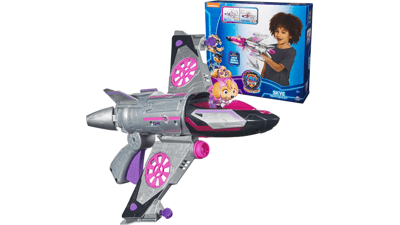 Paw Patrol: The Mighty Movie - Transforming Rescue Jet with Skye Mighty Pups Action Figure