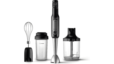 Philips ProMix Viva Handblender, 300W Blending Power, SpeedTouch, ProMix Technology, On-the-Go Tumbler, Black