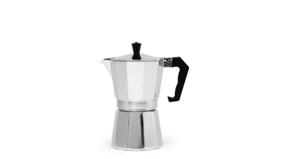 Primula Stovetop Espresso and Coffee Maker, Moka Pot for Italian and Cuban Café Brewing, 6 Espresso Cups, Silver