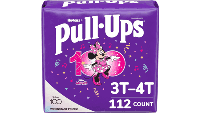 Pull-Ups Girls' Potty Training Pants, 3T-4T, 112 Count