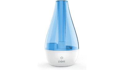 Pure Enrichment MistAire Studio Ultrasonic Cool Mist Humidifier - Compact for Small Rooms, 2 Mist Settings, Night Light, Auto Shut-Off - Offices, Nurseries, Plants