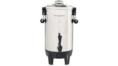 Quick-Brewing 1000-Watt Coffee Urn - Stainless Steel