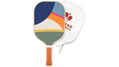 Recess Pickleball Single Paddles - Fiberglass Surface, Honeycomb Core