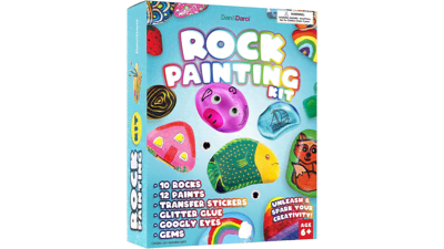 Rock Painting Kit for Kids - Arts and Crafts - Supplies for Painting Rocks
