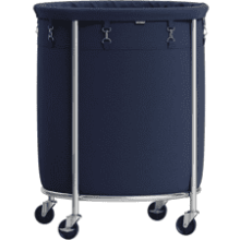 SONGMICS Rolling Laundry Basket with Steel Frame, 45 Gal.
