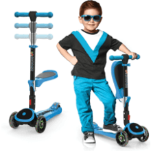 Skidee Toddler Scooter LED 3 Wheel Scooter