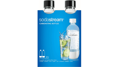 SodaStream Classic DWS Carbonating Bottle Black Twinpack 1L