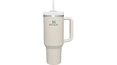 Stanley Quencher H2.0 Soft Matte Stainless Steel Vacuum Insulated Tumbler, Dune, 40 oz