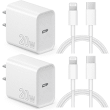 Super Fast 20W PD USB C Wall Charger with 6FT Charging Cable for iPhone and iPad