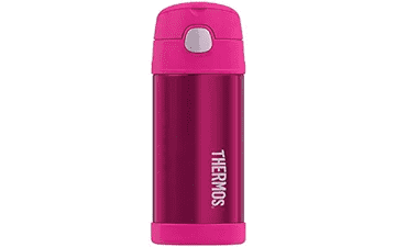 THERMOS FUNTAINER 12oz Stainless Steel Vacuum Insulated Kids Straw Bottle - Pink