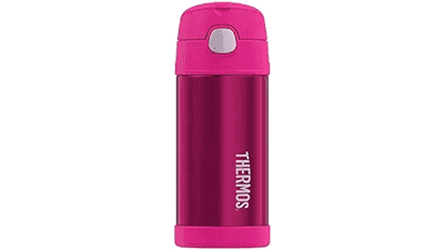 THERMOS FUNTAINER 12oz Stainless Steel Vacuum Insulated Kids Straw Bottle - Pink