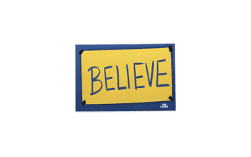 Ted Lasso Believe Canvas Wall Decor - Large Man Cave, Locker Room or Office Art