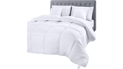 Utopia Bedding Comforter Duvet Insert - Quilted Down Alternative Comforter (Twin, White)