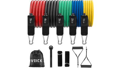 VEICK Resistance Bands with Handles for Strength Training at Home