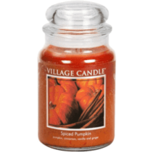 Village Candle Spiced Pumpkin Apothecary Jar Scented Candle