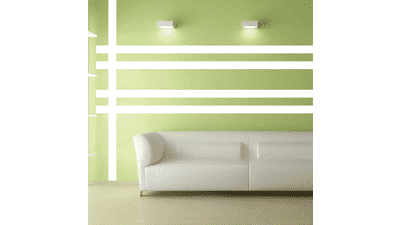White Simple Stripe Wall Border by Borders Unlimited
