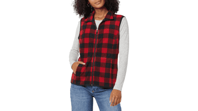 Women's Classic-Fit Sleeveless Polar Soft Fleece Vest - Plus Size