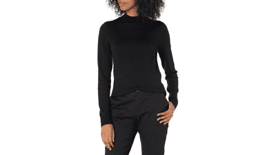 Women's Lightweight Mockneck Sweater - Plus Size