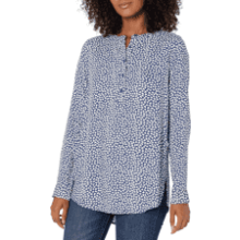 Women's Long-Sleeve Woven Blouse