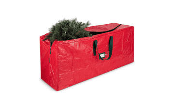Zober Christmas Tree Storage Bag for 9 Ft Artificial Trees - Waterproof and Durable - Red