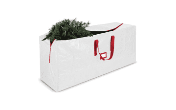Zober Christmas Tree Storage Bag for 9 Ft Artificial Trees - Waterproof and Durable - White